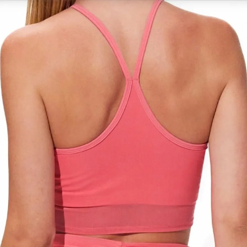 NWT New EleVen Venus Williams Pink Fushia Rebel Midi Ruched Racerback Tank Small